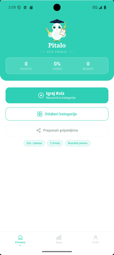 Početni ekran